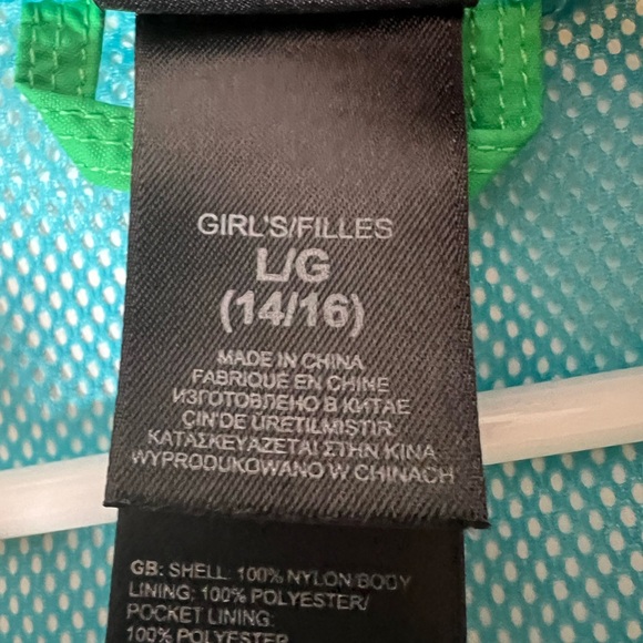 The North Face Green Jacket girls size L - Picture 3 of 4